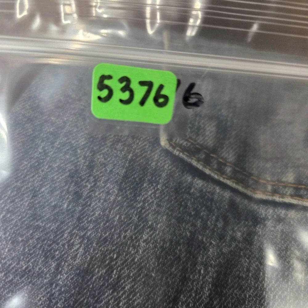 Levis 5Jeans Mens 31x31 Blue Selvedge Button Fly Straight Denim Faded Distressed